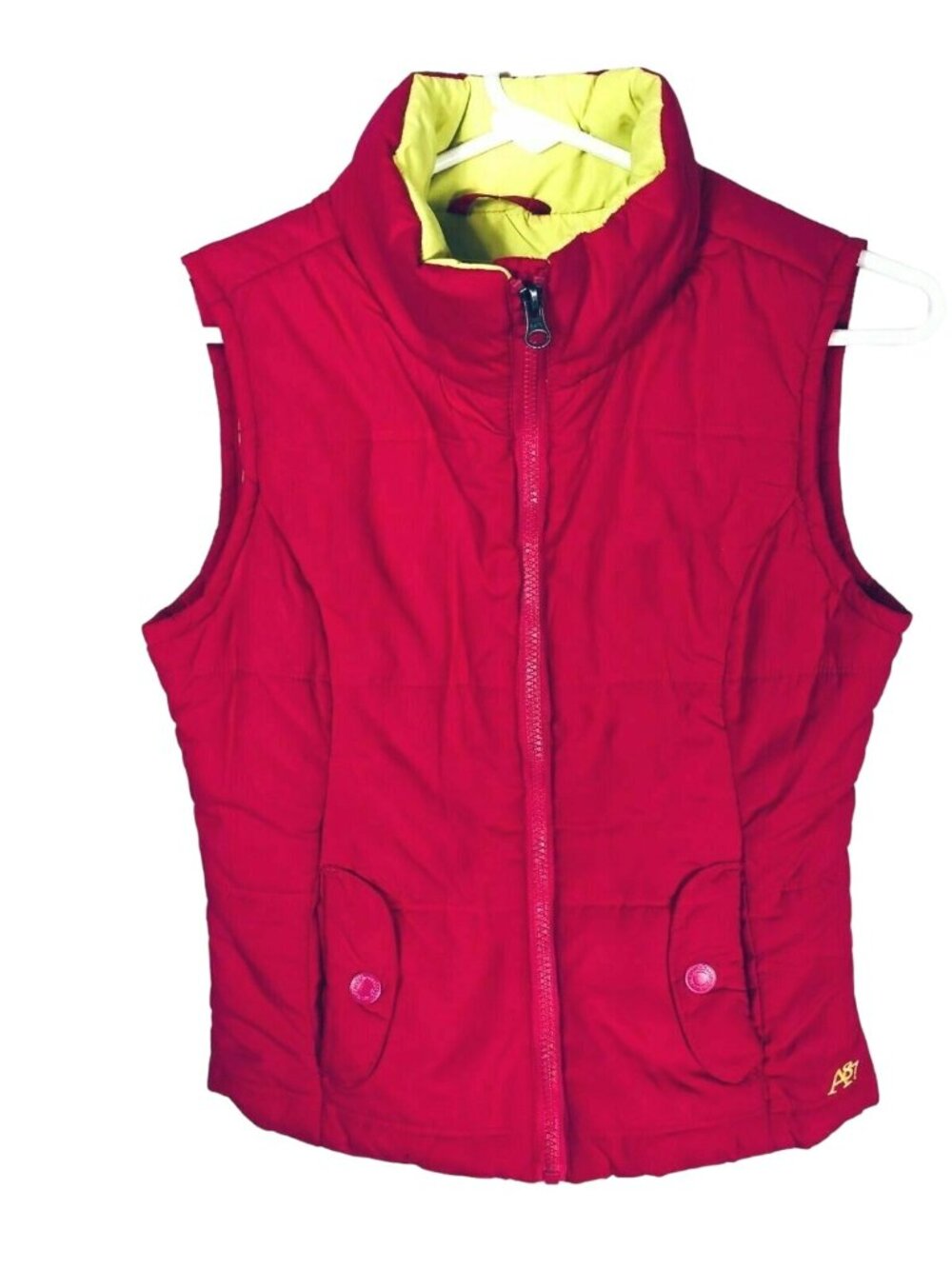 Aeropostale Puffer Vest Juniors Womens XS TP Quilted Winter Pink A87 Sleeveless